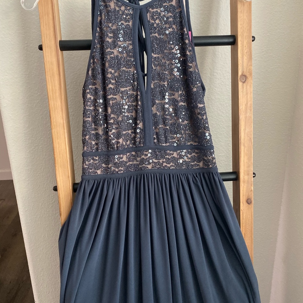 Blue/Grey Sequence Dress - image 2